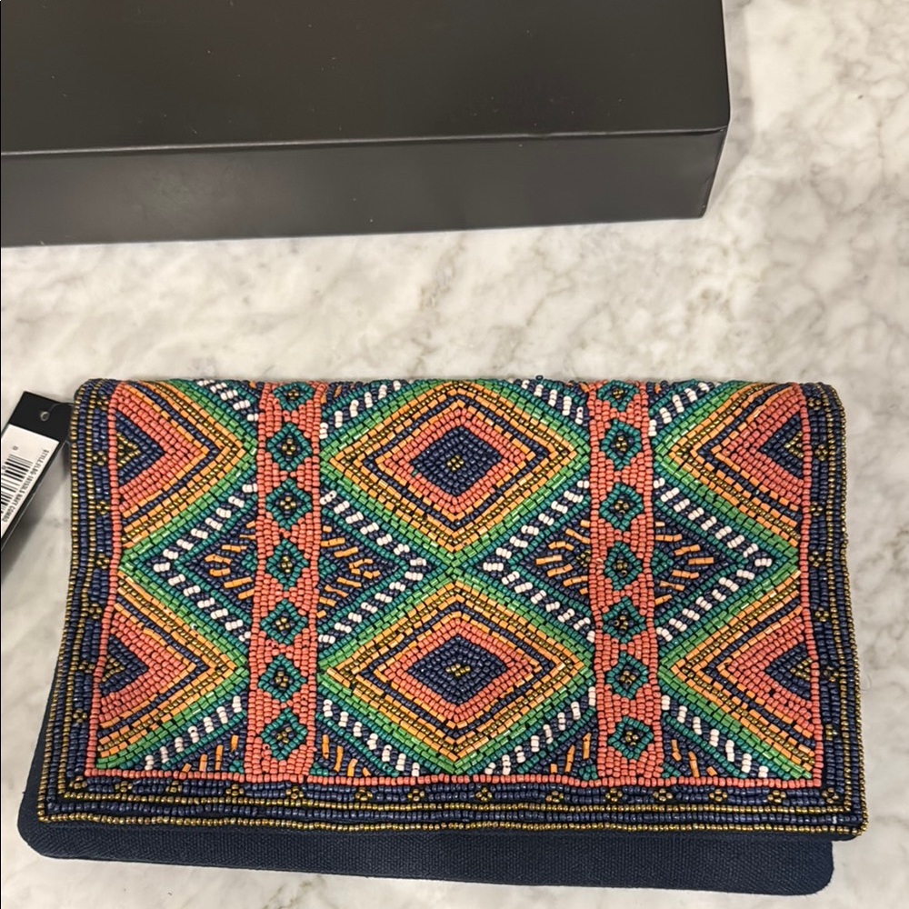 Colorful Beaded Clutch